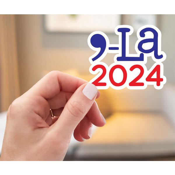 Kamala Harris President 2024 Laptop Decal Sticker | Comma La-image