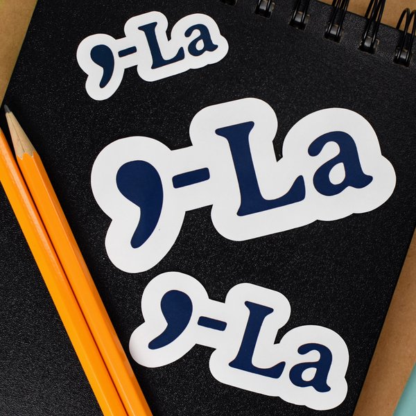 Kamala Harris, Comma-La Sticker, Laptop Stickers, Bumper Stickers-image