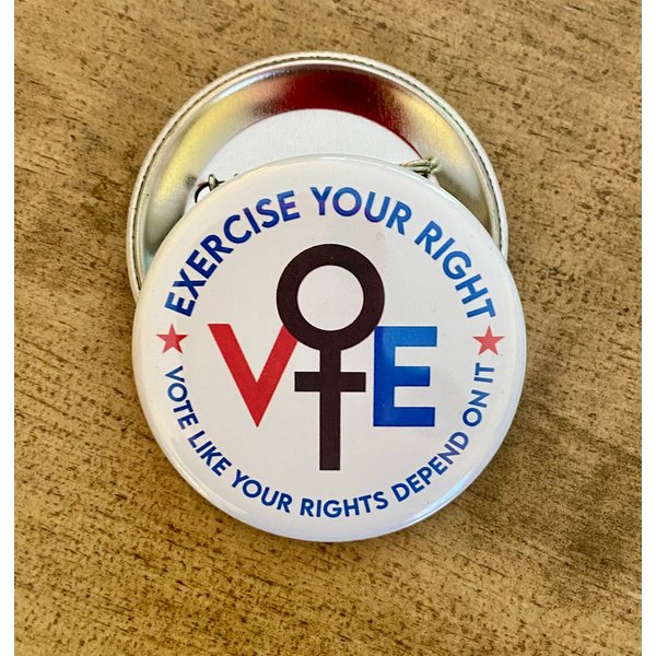 Exercise Your Right To Vote Button - 2.25 Presidential Election - Harris 2024-image