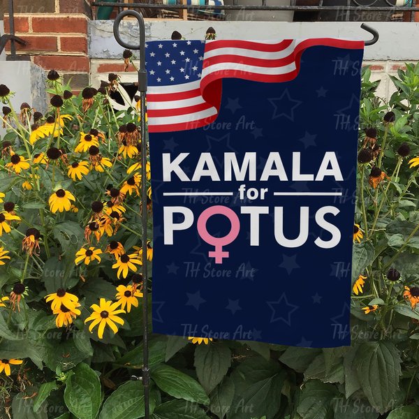 Kamala For Potus Kamala Harris Woman President Flag, Vote Flag Elections 2024-image