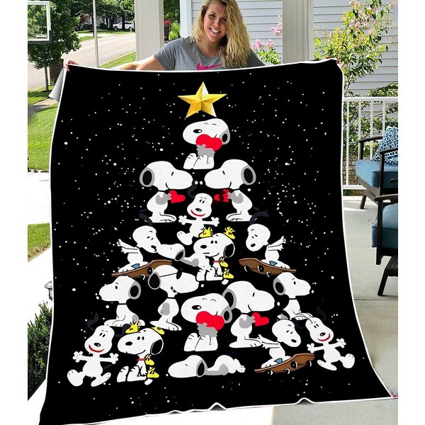 Funny Snoopy Sherpa Fleece Blanket-image