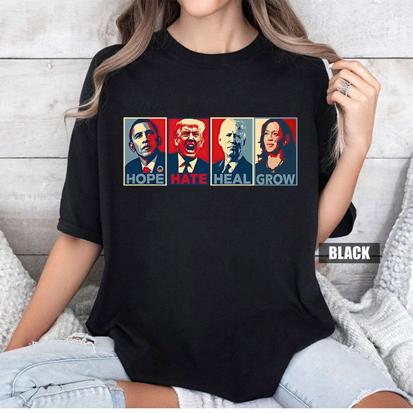Hope Hate Heal Grow Harris 2024 Shirt-image