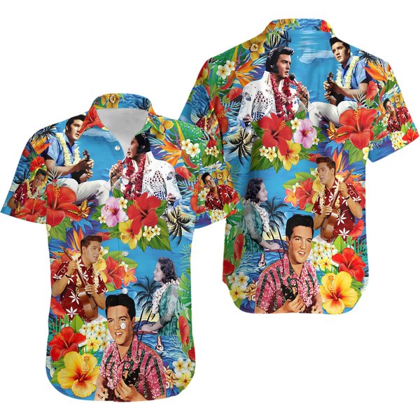 Elvis Presley Hawaiian Shirt, Music Hawaiian Shirt-image