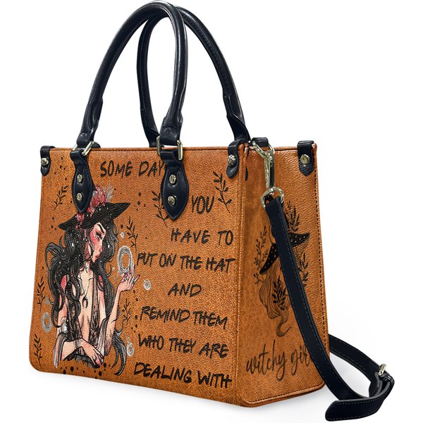 Witch Halloween Handbag , Leather Bag Beautiful