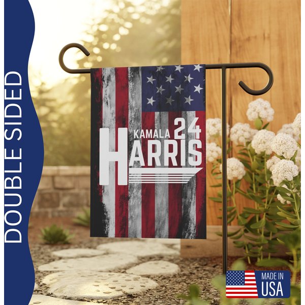 Harris 2024, Kamala Harris 2024, Vote Blue Garden Flag, Outdoor Sign Election-image