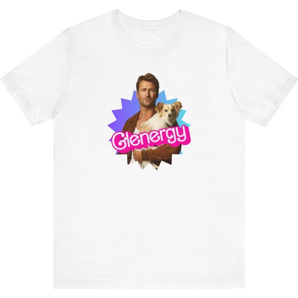 Glenergy T-Shirt - Glen Powell And Dog Design - Playful Kenergy-image