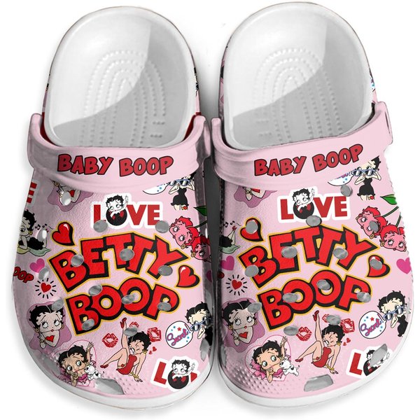 Betty Boop Clogs, Cartoon Slippers, Cartoon Clogs Shoes-image