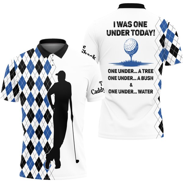 I Was One Under Today One Golf Men's Polo Shirt