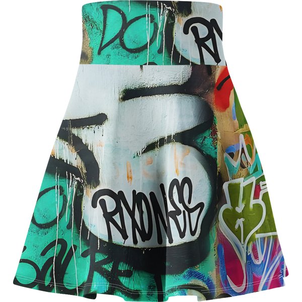 Graffiti Skater Skirt, Women's Skater Skirt