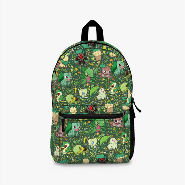 Grass Type Backpack - Bulbasaur Backpack, Chikorita Backpack-image