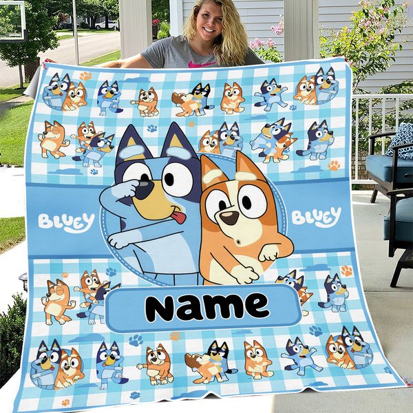 Personalized Blueydad Throw Blanket, Blueydad Family Birthday Throw Blanket-image