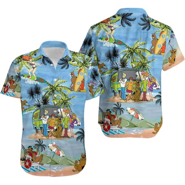 Scooby Doo Tropical Hawaiian Shirt-image
