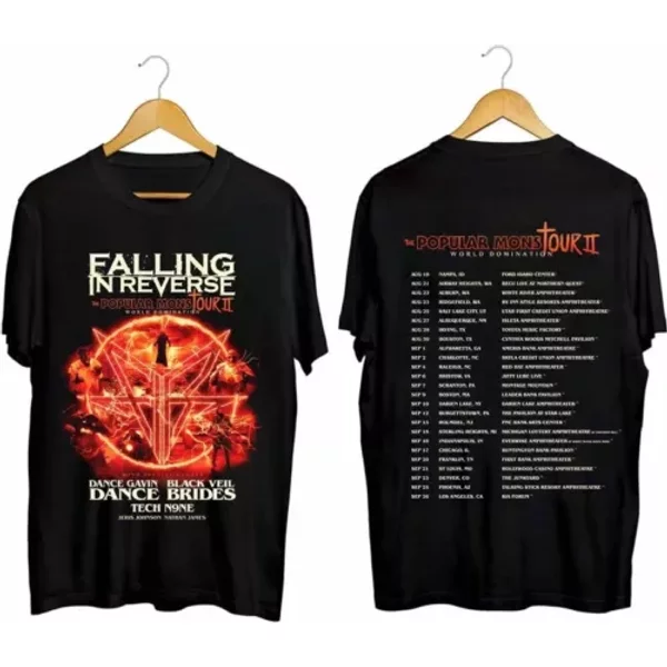 Falling In Reverse - Popular Monstour Ii 2024 Shirt-image