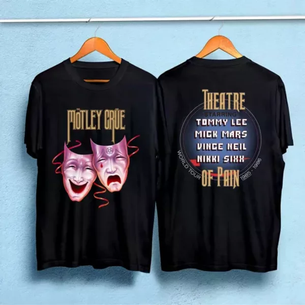 Vintage 1985 Motley Crue Theatre Of Pain World Tour Shirt-image
