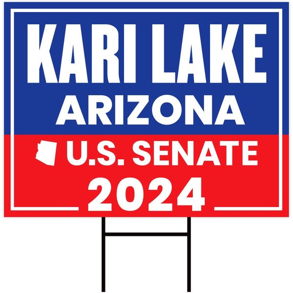 Kari Lake Us Senate Yard Sign - Coroplast Us Senate Election Arizonna 2024 Yard Sign-image