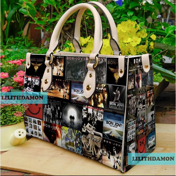 Bon Jovi Leather Handbag For Fans-image