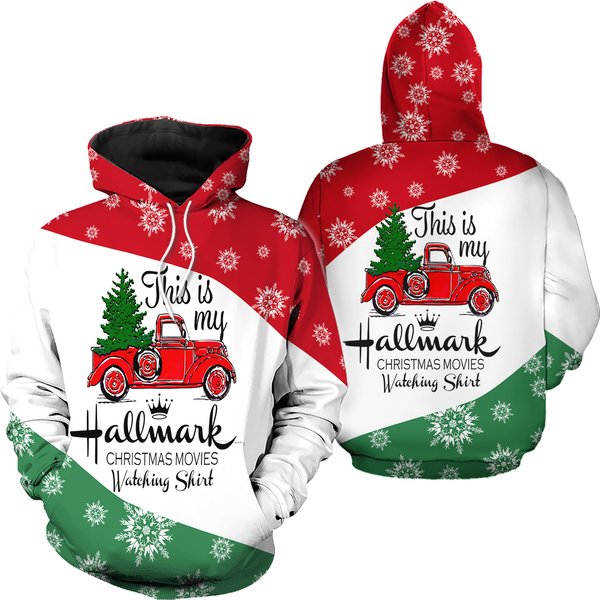 Hallmark Christmas Hoodie, Christmas Legging, Christmas Movie Watching Hoodie-image