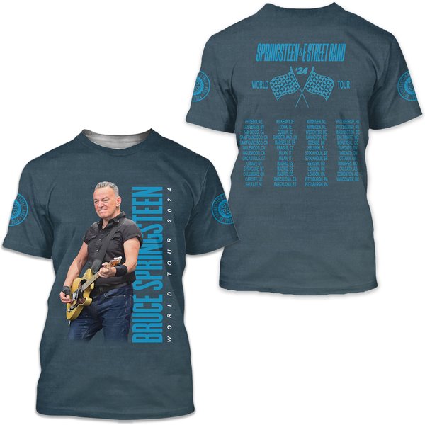 Bruce Springsteen And E Street Band World Tour 2024 T Shirts-image