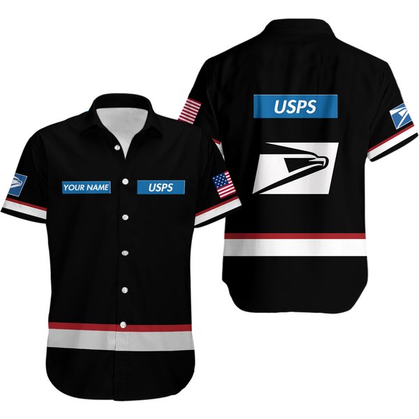 Personalized Name Postal Worker 3D Hawaii Shirt-image