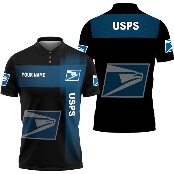 Personalized Postal Service Polo Shirt, United States Postal Logo Polo Shirt