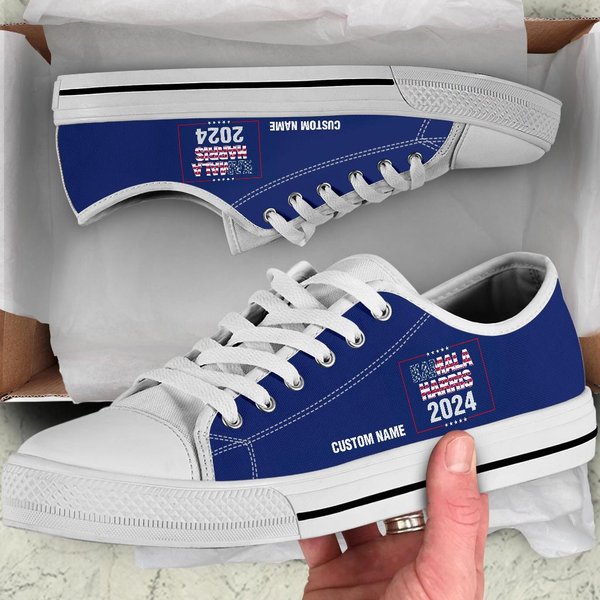 Elections Custom Name Low Top Shoes-image