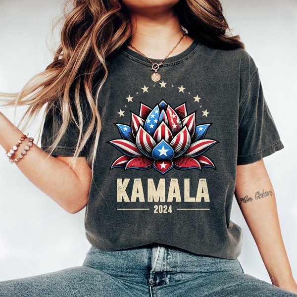 Lotus For Potus Shirt, Kamala Harris Lotus Shirt-image