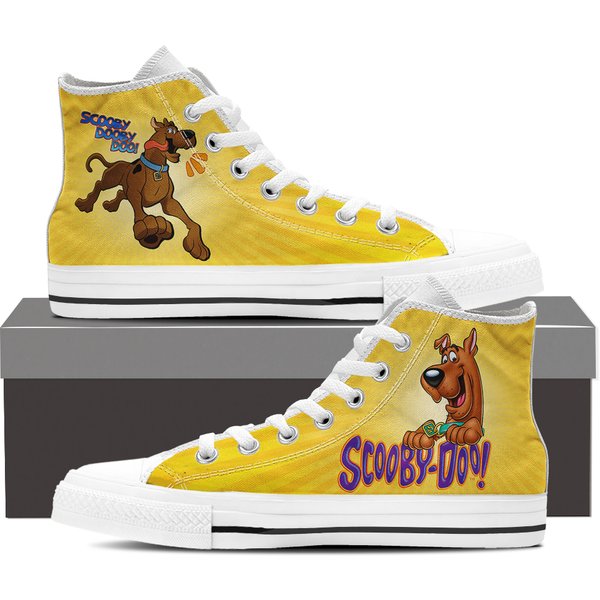 Cartoon High Top Shoes, Scooby-Doo Unisex High Top Sneaker, Scooby Doo Shoes-image