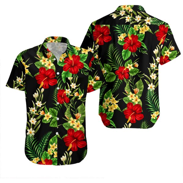 Flower Hawaiian Shirt, Hawaiian Shirt-image