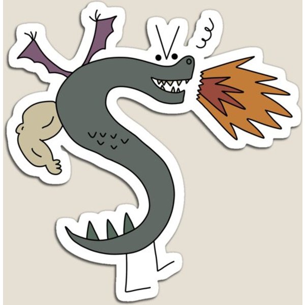 Trogdor The Burninator Dragon Man-image