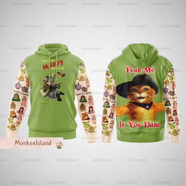 Halloween Shrek Shirt, Funny Shrek 3D Hoodie-image