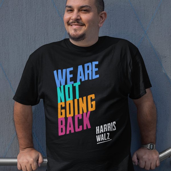 Harris Walz, Kamala Harris And Tim Walz, We Are Not Going Back Shirt-image