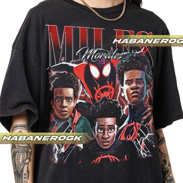 Limited Miles Morales Vintage T-Shirt, Gift For Women And Man Unisex T-Shirt-image