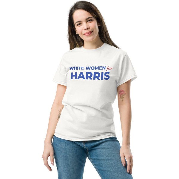 White Women For Harris T-Shirt, Kamala Tee, President Shirt-image