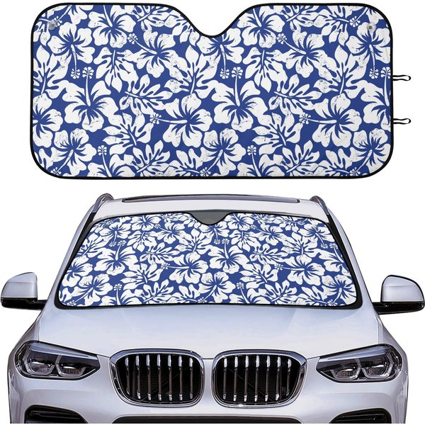 Hibiscus Flower Windshield Sun Shade Hawaiian, Aloha Sunshade