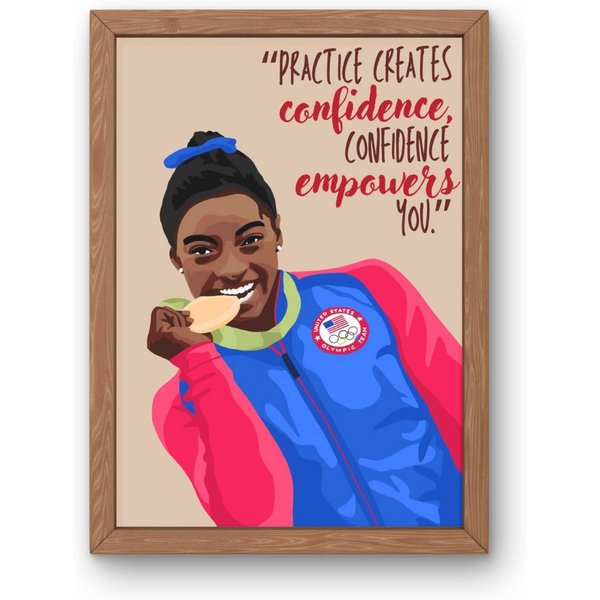 Simone Biles Poster/ Simone Biles Quote/ Sports Motivation Quote-image