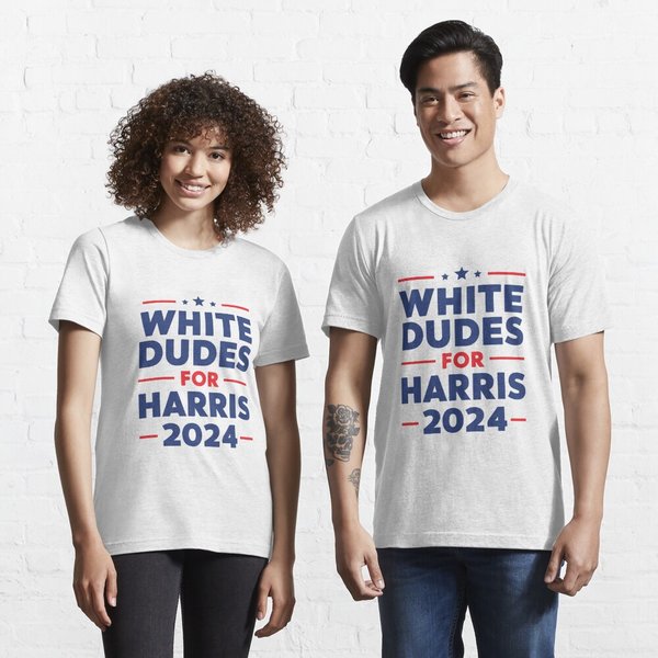 White Dudes For Kamala Harris 2024 - White Dudes Vote Kamala Harris 2024 Essential T-Shirt-image