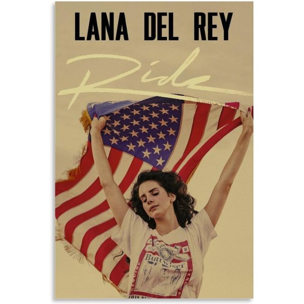 Lana Del Rey Poster Vintage Music Posters Poster Decorative Painting-image