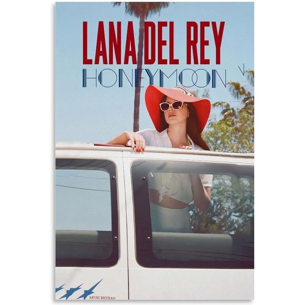 Music Cover Lana Poster Del Rey Album Canvas Room Aesthetic Bedroom Decor-image