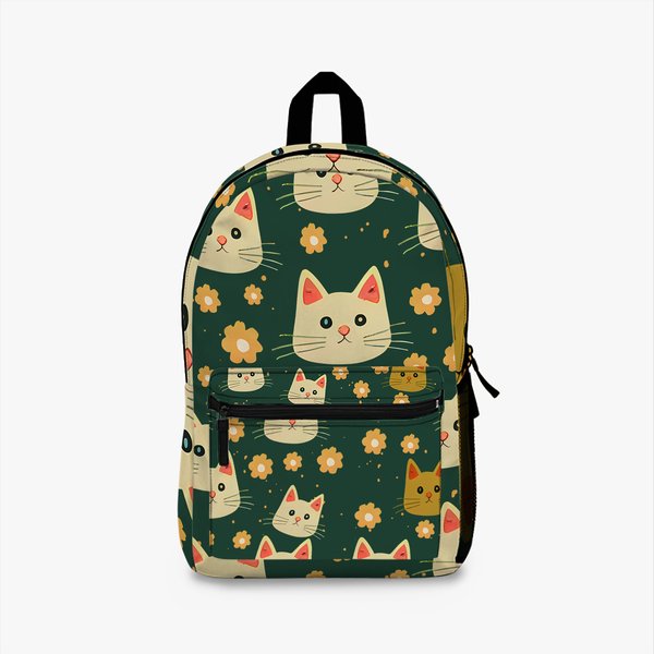 Backpack For Kids, Cat Backpack For Cat Lover, Back To School Backpack, Traveling Bag For Girls-image