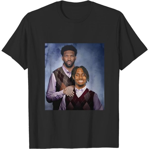 Joel Embiid Tyrese Maxey Basketball Shirt, Philly Step Bros Funny-image