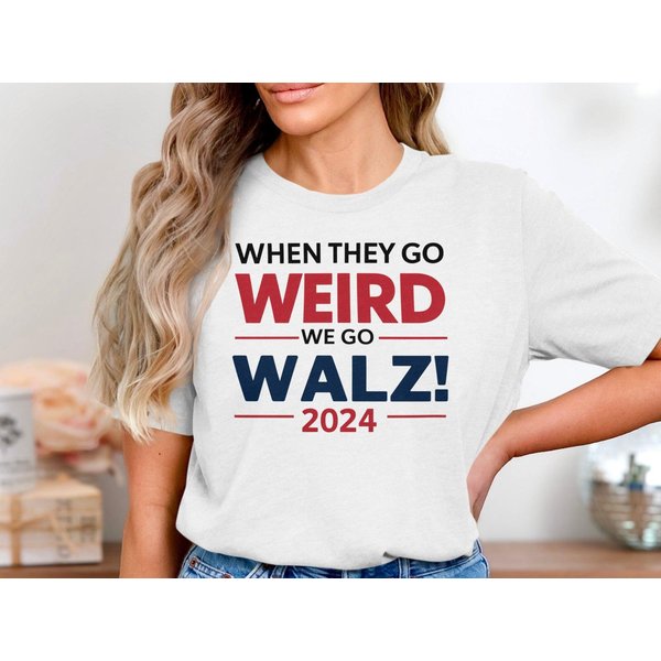 Harris Walz Shirt, When They Go Weird We Go Walz 2024 T-Shirt-image