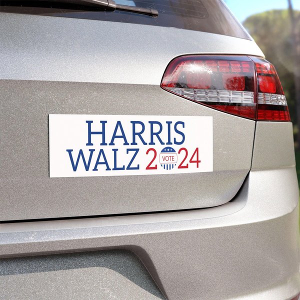 Harris Walz Bumper Magnet - Harris Walz Campaign Design-image