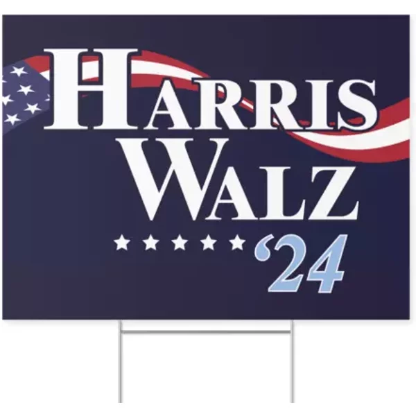Harris Walz 2024 Yard Sign - Kamala Harris Design-image