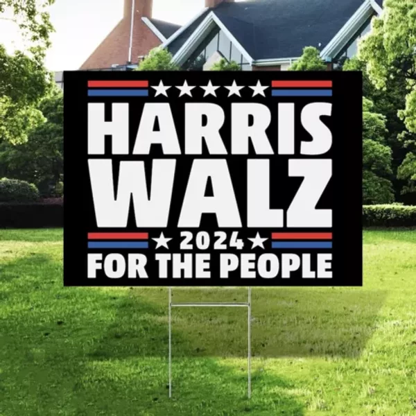 Harris Walz Yard Sign Kamala Harris Election Yard Sign Kamala 2024-image