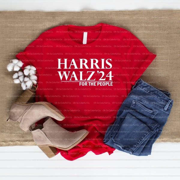 Harris Walz 2024 Tee Shirt, Kamala Harris T-Shirt, Tim Walz-image