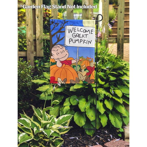 Welcome Great Pumpkin Snoopy Halloween Garden Flags, Gifts For Snoopy Lovers