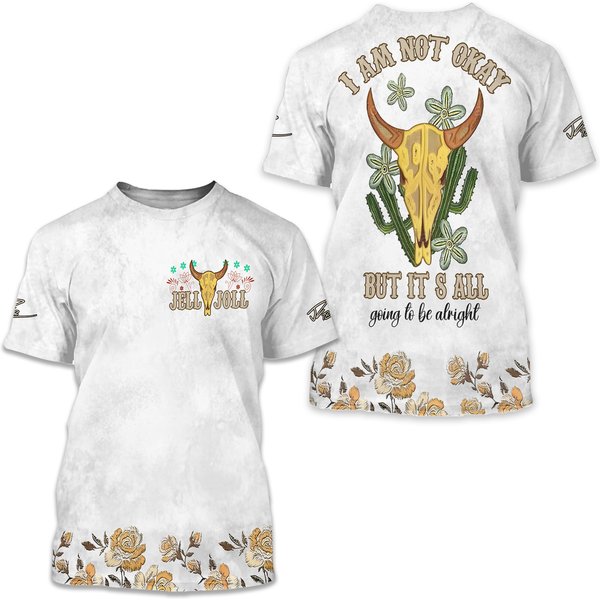 Jelly Roll I Am Not Okay Shirt, Jelly Roll 2024 Tour 3D Shirt-image