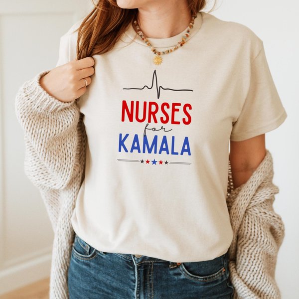 Nurses For Kamala Shirt | Kamala Harris 2024 President Tee-image