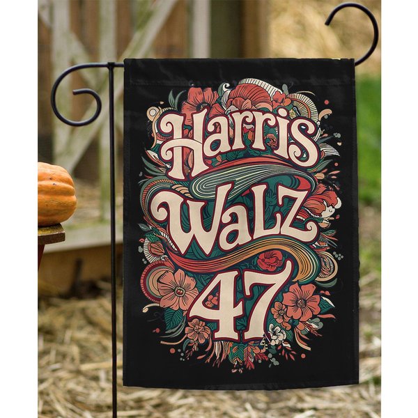 Kamala Harris Walz Flag, Harris & Walz Garden Sign-image