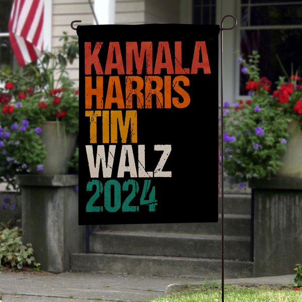 Harris Walz 2024 For President Kamala Waltz 2024 Flag, Presidential Election Flag-image
